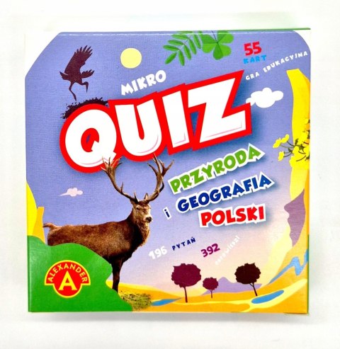 Kieszonkowa Gra Edukacyjna Quiz Przyroda i Geografia Polski Mikro Alexander