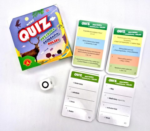 Kieszonkowa Gra Edukacyjna Quiz Przyroda i Geografia Polski Mikro Alexander