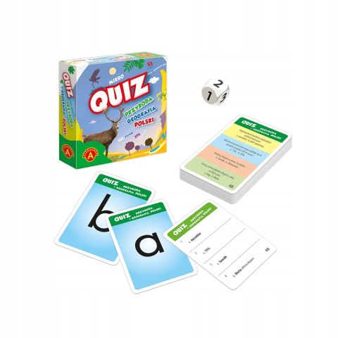 Kieszonkowa Gra Edukacyjna Quiz Przyroda i Geografia Polski Mikro Alexander