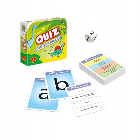 Kieszonkowa Gra Edukacyjna Quiz o Dinozaurach Mikro Alexander