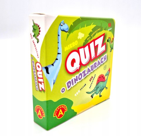 Kieszonkowa Gra Edukacyjna Quiz o Dinozaurach Mikro Alexander