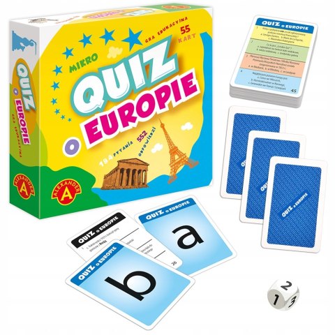 Kieszonkowa Gra Edukacyjna Quiz o Europie Mikro Alexander