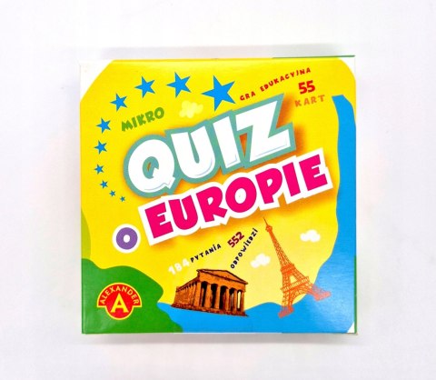 Kieszonkowa Gra Edukacyjna Quiz o Europie Mikro Alexander