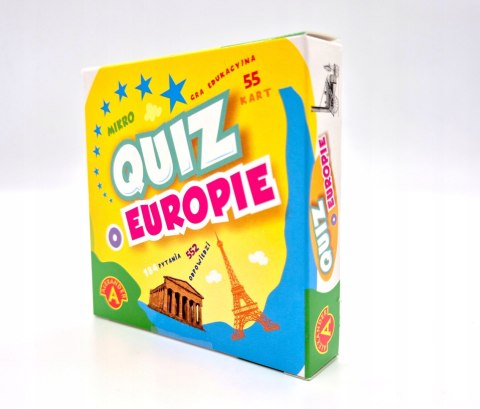 Kieszonkowa Gra Edukacyjna Quiz o Europie Mikro Alexander