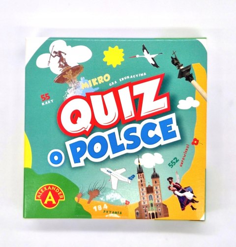 Kieszonkowa Gra Edukacyjna Quiz o Polsce Mikro Alexander