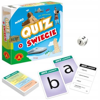 Kieszonkowa Gra Edukacyjna Quiz o Świecie Mikro Alexander