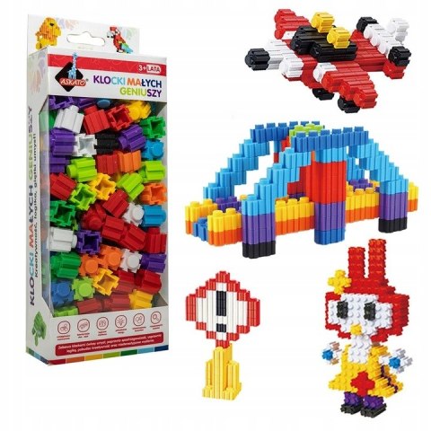 Klocki Małych Geniuszy 118420 Przestrzenne Konstrukcyjne 160 elementów