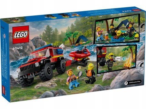 Lego City 60412 Terenowy wóz strażacki z łodzią