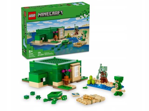 Lego Minecraft 21254 Domek na plaży żółwi