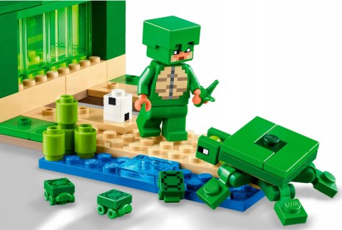 Lego Minecraft 21254 Domek na plaży żółwi