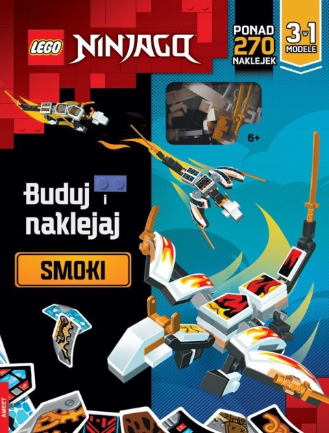 Lego Ninjago Buduj i naklejaj smoki Naklejki