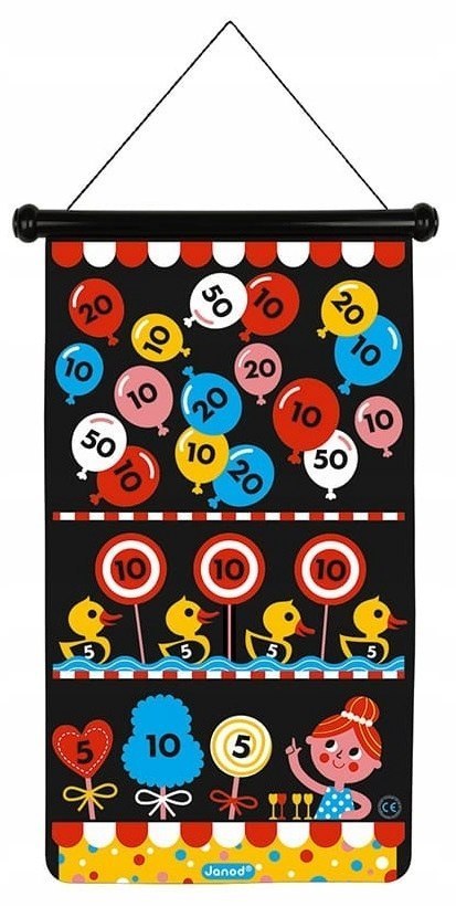 Magnetyczna Gra w rzutki Wesołe Miasteczko Janod