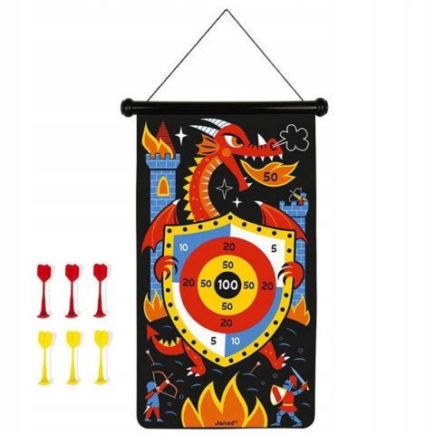 Magnetyczna Gra zręcznościowa w rzutki smoki Rzutki magnetyczne Janod