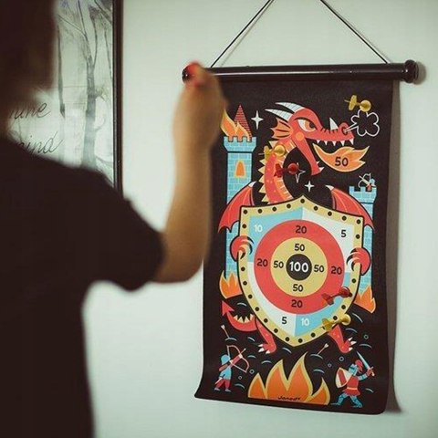 Magnetyczna Gra zręcznościowa w rzutki smoki Rzutki magnetyczne Janod