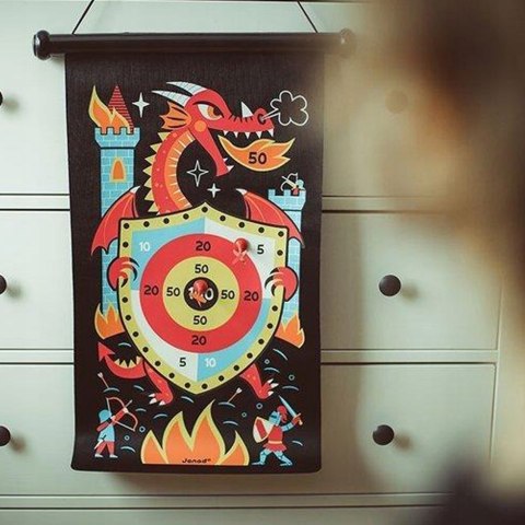 Magnetyczna Gra zręcznościowa w rzutki smoki Rzutki magnetyczne Janod