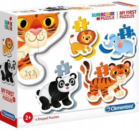 Moje Pierwsze Puzzle Baby Dzikie Zwierzątka 20810 Clementoni 2+