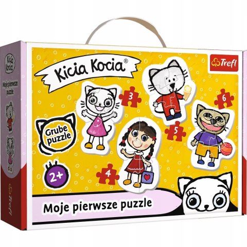 Moje Pierwsze Puzzle Kicia Kocia Trefl Baby 2+