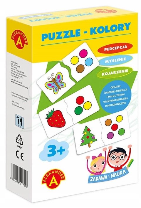 Puzzle Kolory Zabawa i Nauka Alexander 3+