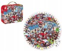 Puzzle Obserwacyjne Straż Pożarna 208 elementów w Walizce Janod