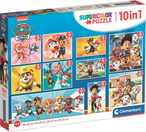 Puzzle Psi Patrol 10w1 Clementoni 20270 Super Kolor 4+ Układanki