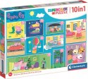 Puzzle Świnka Peppa 10w1 Clementoni 20271 Super Kolor 4+ Układanki