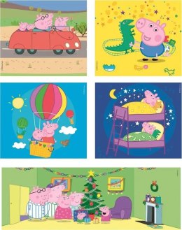 Puzzle Świnka Peppa 10w1 Clementoni 20271 Super Kolor 4+ Układanki