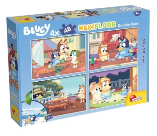 Puzzle podłogowe dwustronne Maxi 4x48 elementów 4w1 Bluey Lisciani