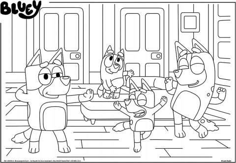 Puzzle podłogowe dwustronne Maxi 4x48 elementów 4w1 Bluey Lisciani