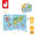 Puzzle w walizce Ogromna mapa świata 300 elementów 7+ Janod
