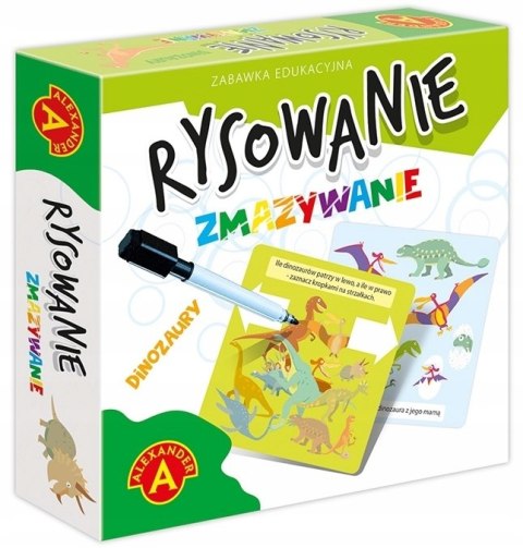 Rysowanie Zmazywanie Dinozaury Alexander + Pisak
