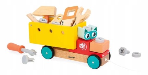 Samochód Ciężarówka do składania do ciągnięcia Brico Kids 2 lata+ Janod