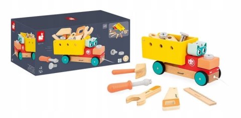 Samochód Ciężarówka do składania do ciągnięcia Brico Kids 2 lata+ Janod