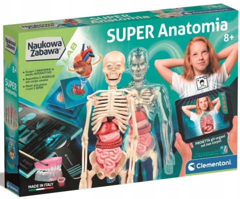 Super Anatomia 50919 Naukowa Zabawa Clementoni 8+