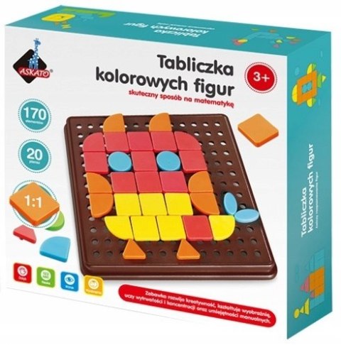 Tabliczka Kolorowych Figur Askato 170 el Mozaika