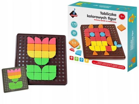 Tabliczka Kolorowych Figur Askato 170 el Mozaika
