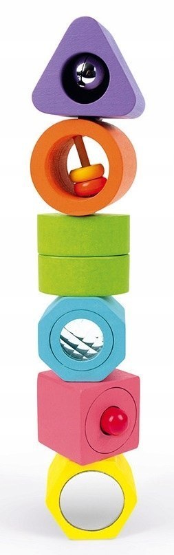 Układanka drewniana Kształty i dźwięki Janod