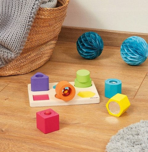 Układanka drewniana Kształty i dźwięki Janod