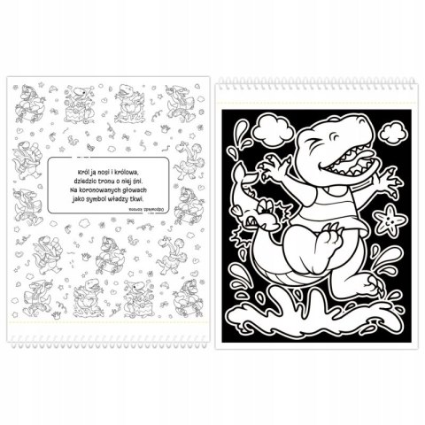 Welurkowe dinozaury Dotykaj i koloruj Aksjomat