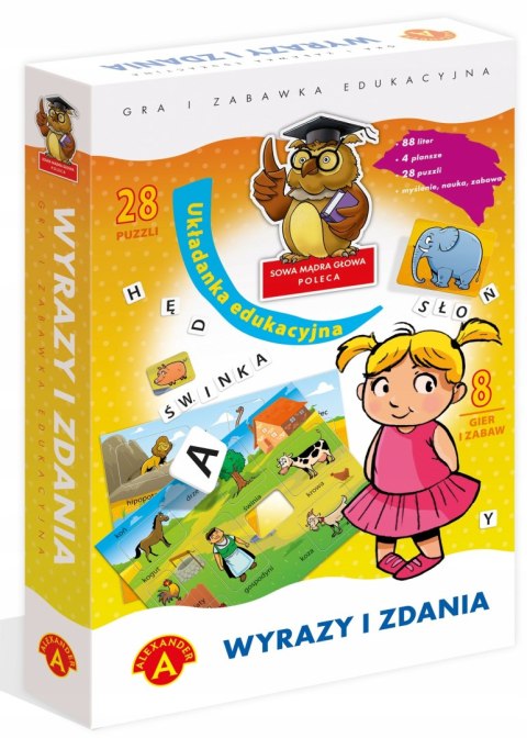 Wyrazy i Zdania Układanka edukacyjna Alexander 4+