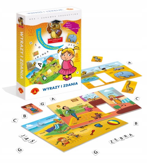Wyrazy i Zdania Układanka edukacyjna Alexander 4+