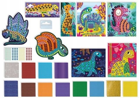 Zestaw kreatywny Mozaika Janod Dinozaury 4+
