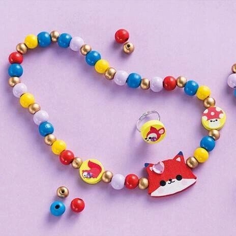 Zestaw kreatywny do tworzenia biżuterii z drewna Piękny las 4 lata+ Janod