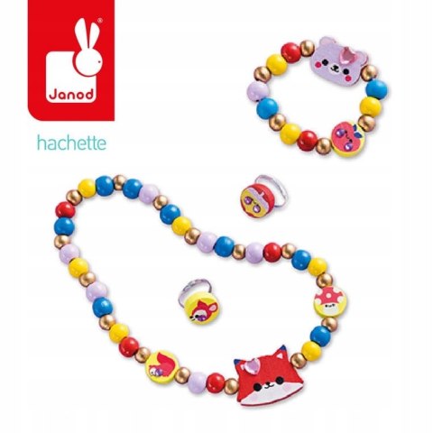 Zestaw kreatywny do tworzenia biżuterii z drewna Piękny las 4 lata+ Janod