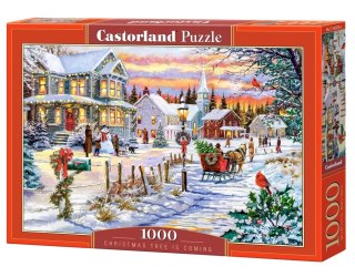 Castorland Nadchodzi Choinka Krajobraz Świąteczny Puzzle 1000 elementów 12+