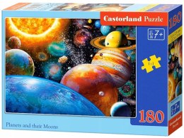 Castorland Planety i ich księżyce Kosmos Puzzle 180 elementów 7+