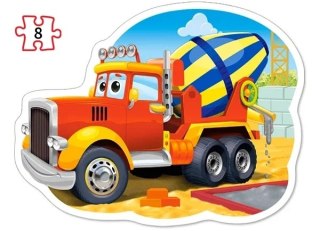 Castorland Pojazdy Budowlane Puzzle 4w1 Maxi 8+12+15+20 elementów 4+