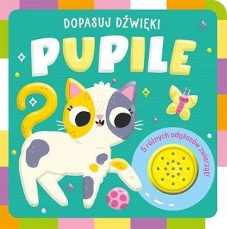 Dopasuj dźwięki Pupile 5 różnych odgłosów zwierząt Książka dźwiękowa