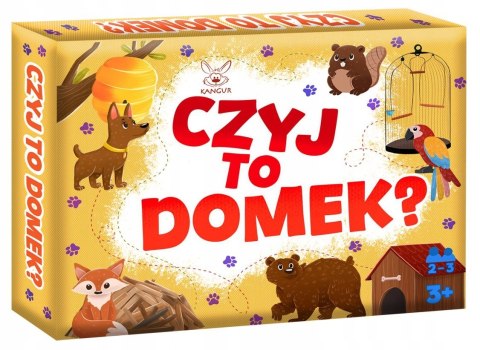 Gra Edukacyjna Czyj to domek? Kangur Gra dla Trzylatka 3+