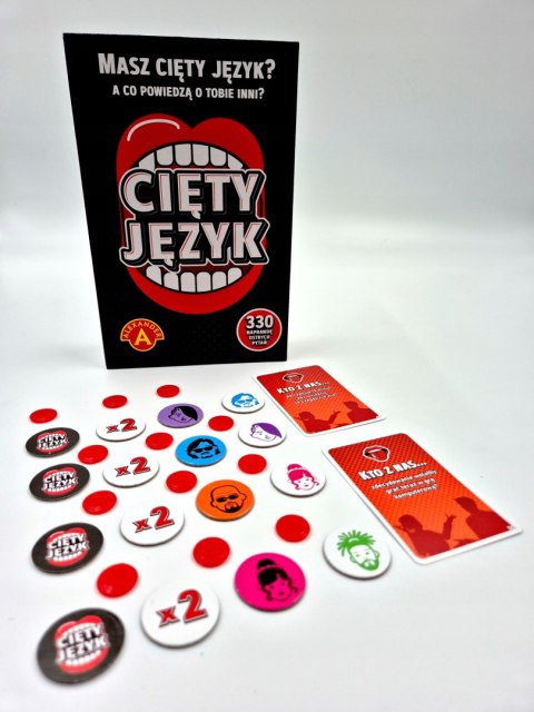 Gra planszowa Cięty Język Alexander 18+ gra towarzyska imprezowa
