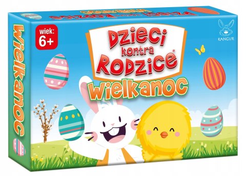 Gra planszowa Dzieci Kontra Rodzice Wielkanoc Kangur Quiz 6+